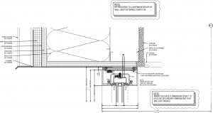 Dual-dimensioning: Both feet/inches and decimals where needed. Complete notes: We flag edge conditions, fastener issues, and missing RFI info before they cause problems. Coordination across trades: Our drawings help glaziers see conflicts early — and solve them before they hit the jobsite.